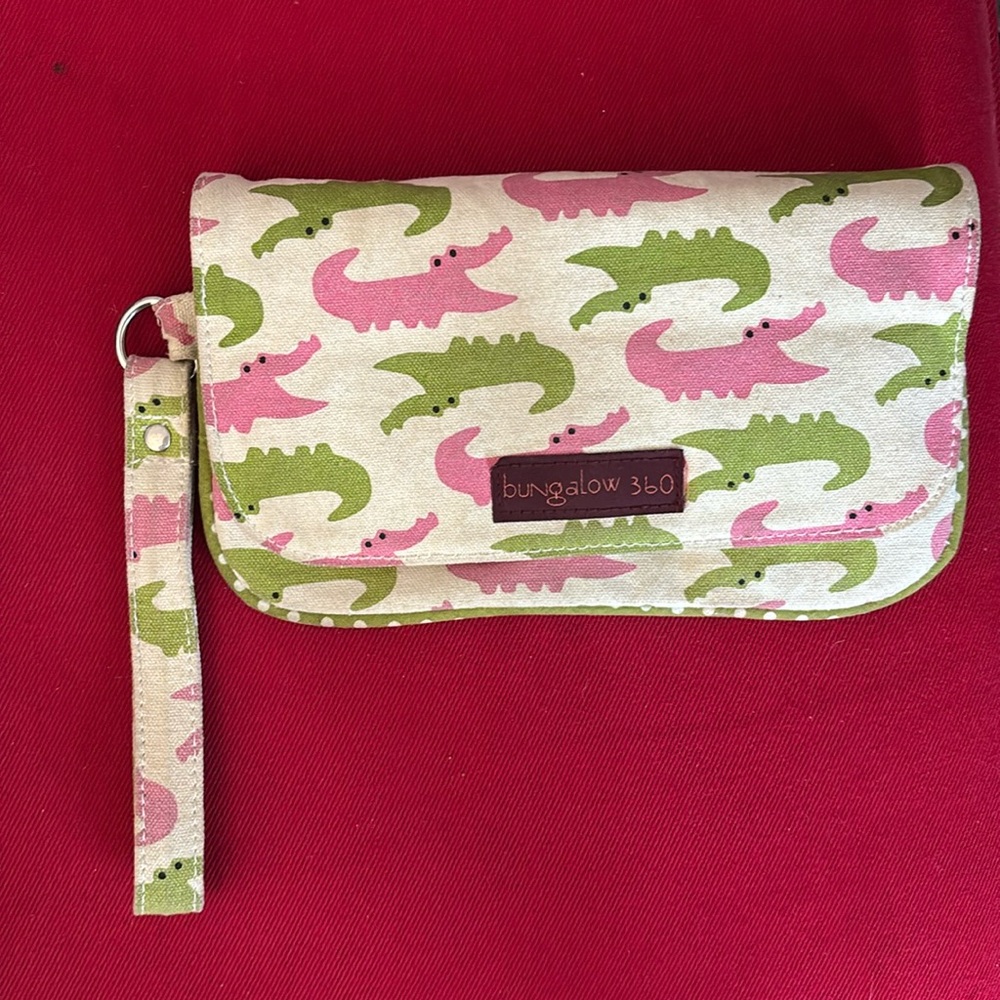 Bungalow 360 Alligator Wristlet